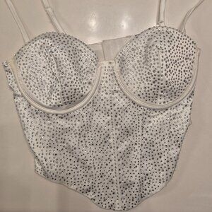 Rhinestone corset top